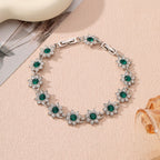 Bracelet de luxe abordable aux pierres colorées style européen - NovaShop NovaShop Silver Lvzuan Bigbuy