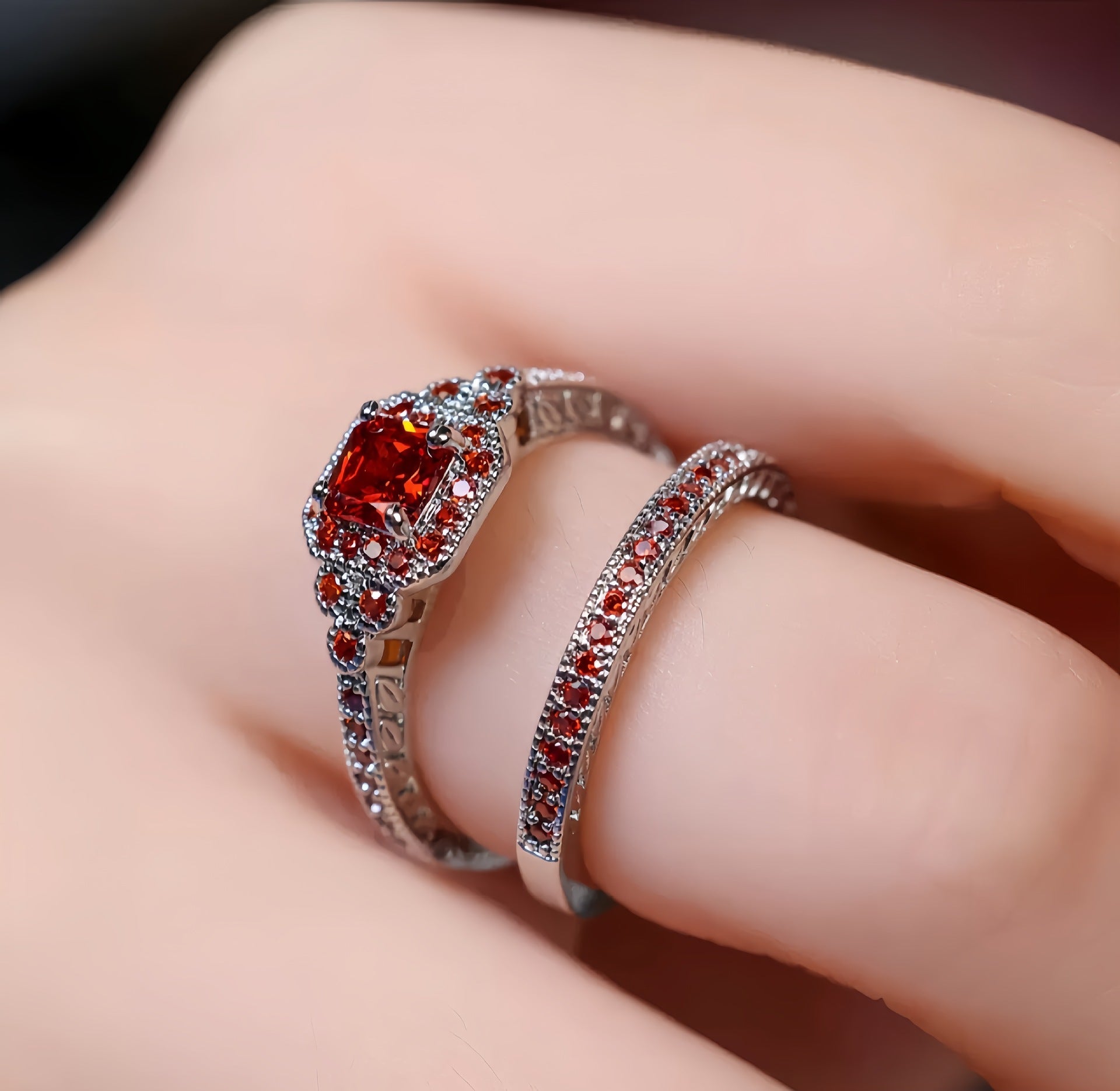 Couple Rings with Zircon – Elegant and Refined Rings