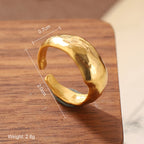 High quality natural stone geometric ring, versatile, retro, light-resistant