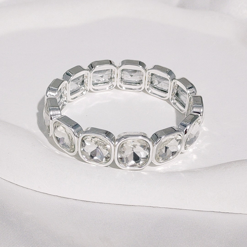 Bracelet bohème féminin en dentelle de pierres précieuses avec design diamanté - NovaShop NovaShop SL0262 Silver Bigbuy