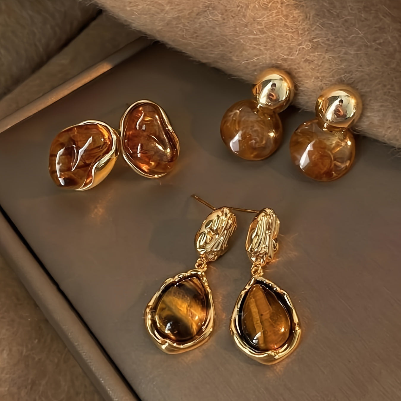 High-end handcrafted holiday earrings