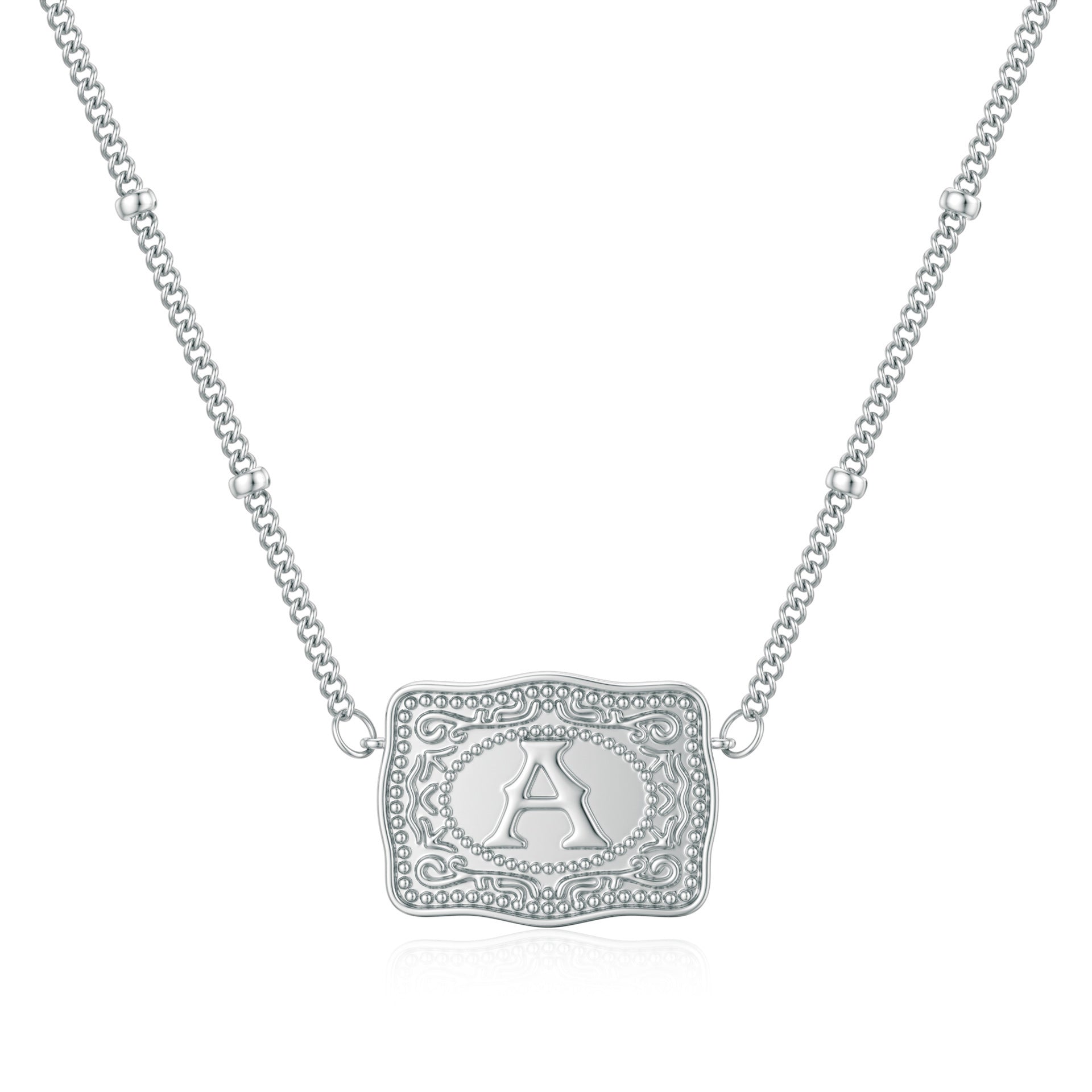 Personalized Letter Necklace Elegant Unisex Copper Jewelry