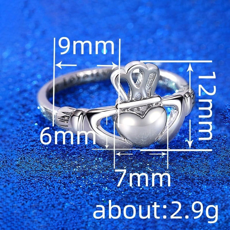 Creative versatile hollow heart ring, unique design blending elegance