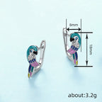 Boucles d’oreilles clip en forme de perroquet - NovaShop NovaShop White Gold Color Bigbuy