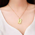 “I Love You” Envelope Necklace – Hidden Message of Love