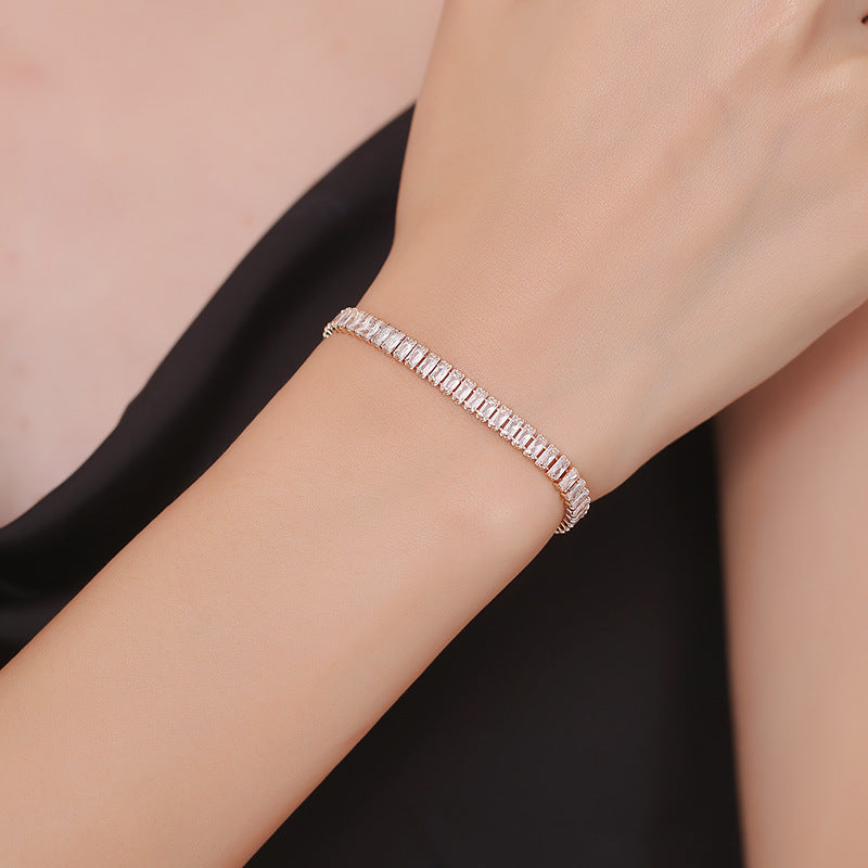 Simple and Elegant Rectangular Bracelet Affordable Luxury Style
