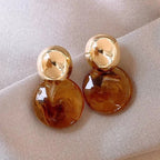 Boucles d’oreilles rondes Maillard Blooming pour femme - NovaShop NovaShop Amber Bigbuy