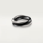 Three couple rings entirely set with diamonds