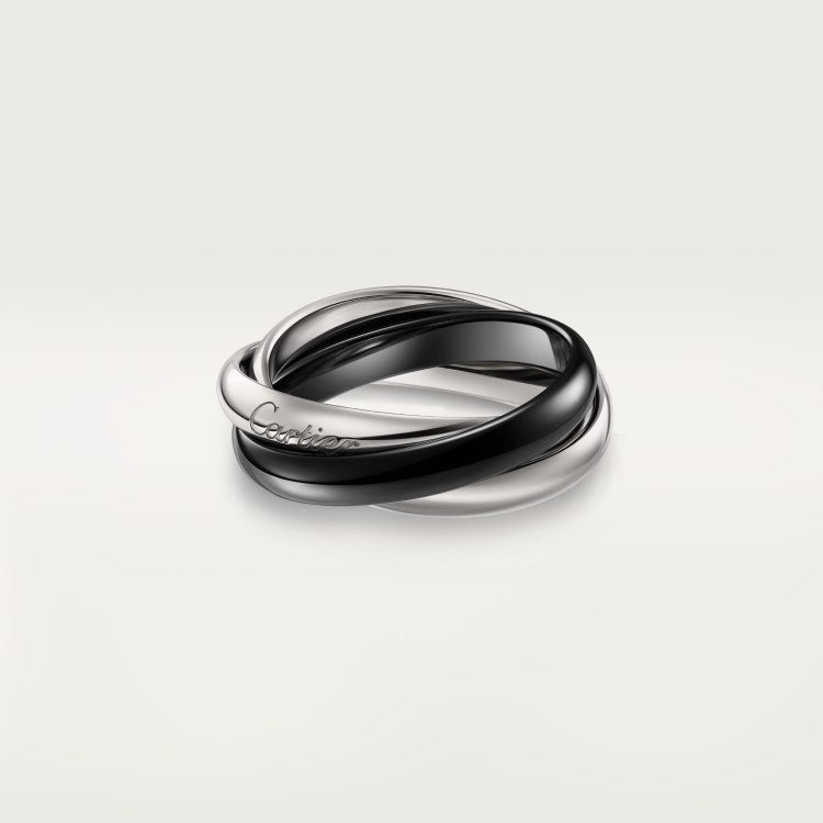 Three couple rings entirely set with diamonds