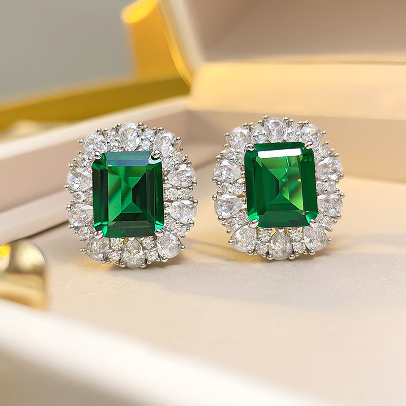 French Royal Jewelry in Elegant Style: Earrings, Necklace and Ring