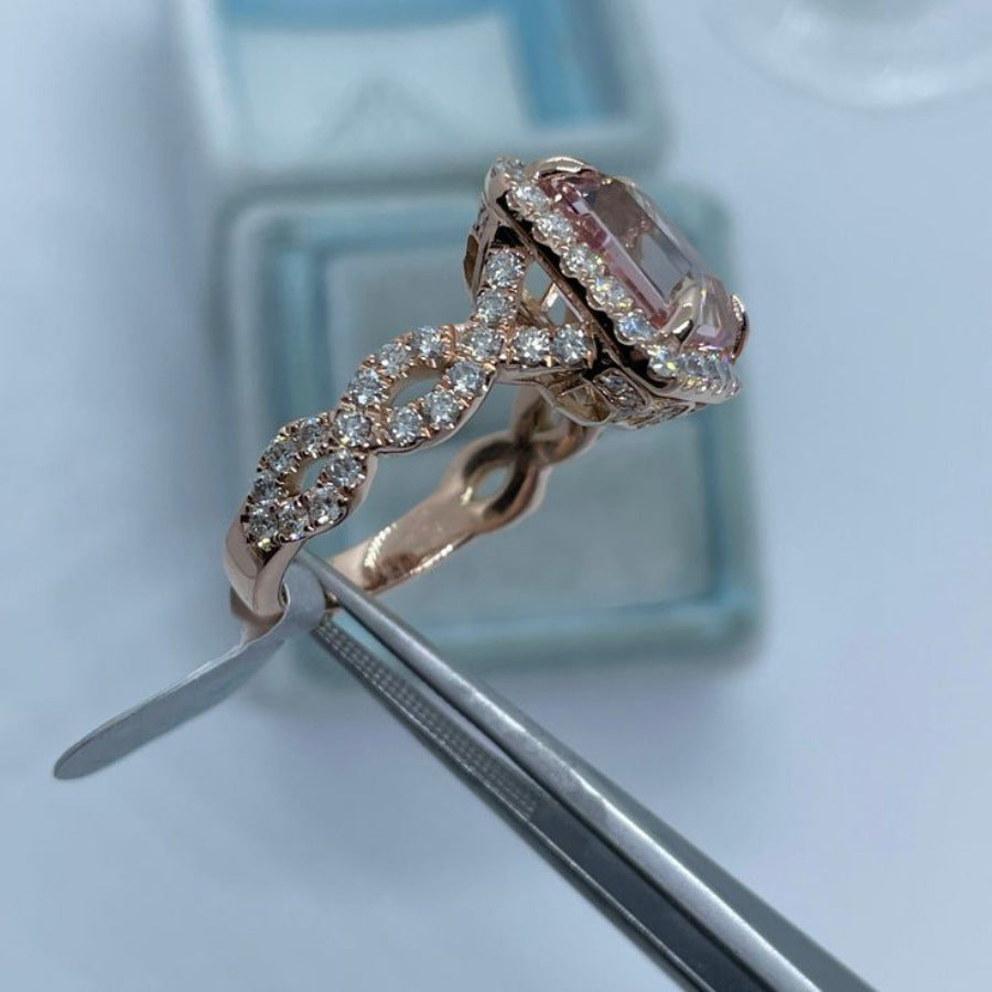 Unisex Versatile Rose Gold Alloy Ring