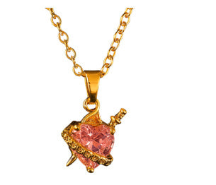 Stainless Steel Heart Necklace – Elegance and Love