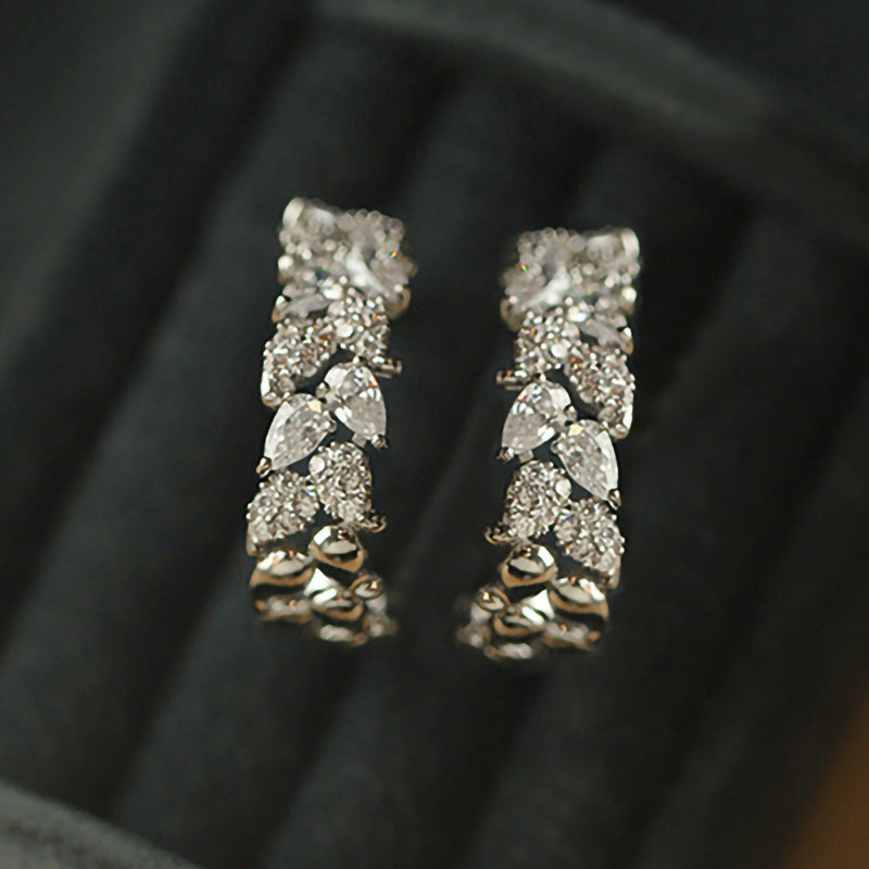 Boucles d’oreilles pour femmes alliant élégance - NovaShop NovaShop White Gold Color Bigbuy