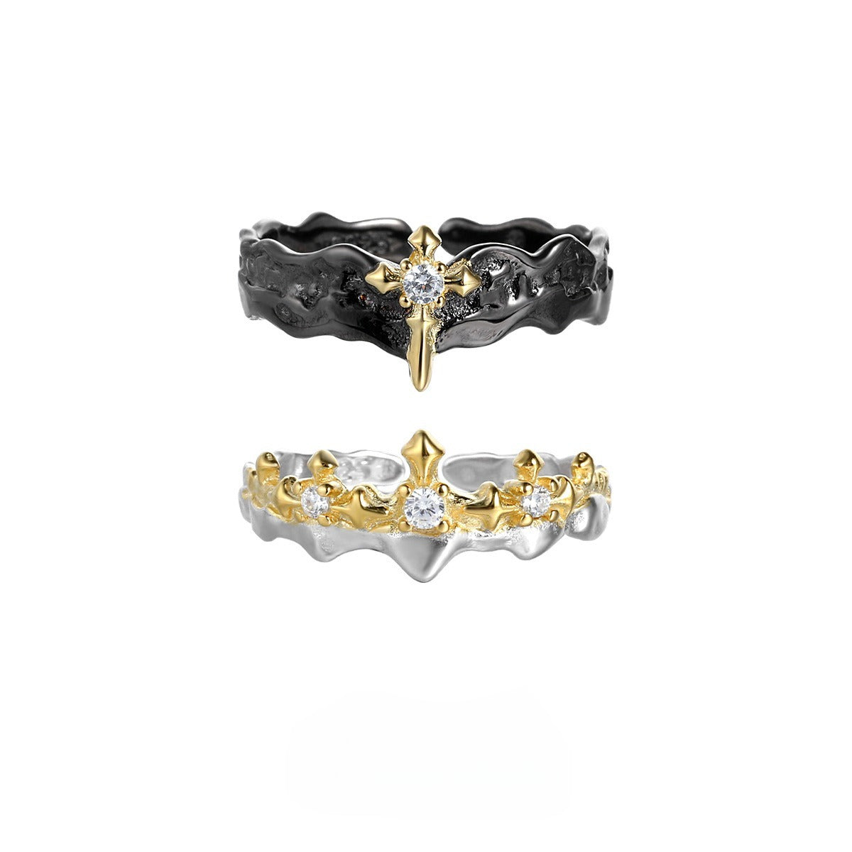 High Quality Couple Ring Knight Princess Minority