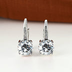 Boucles d’oreilles mode simples et élégantes, déclinées en plusieurs couleurs - NovaShop NovaShop Platinum White Diamond Bigbuy