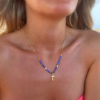 Hip-hop cross necklace, trendy personality, versatile