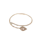 Trendy and sexy teardrop diamond bracelet
