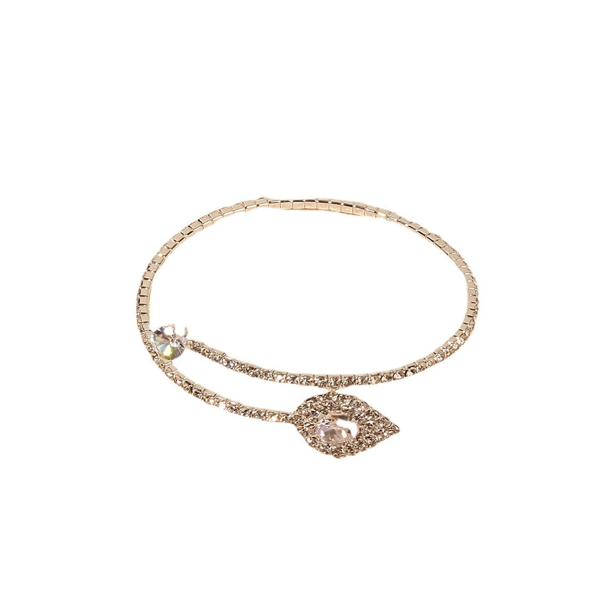 Trendy and sexy teardrop diamond bracelet