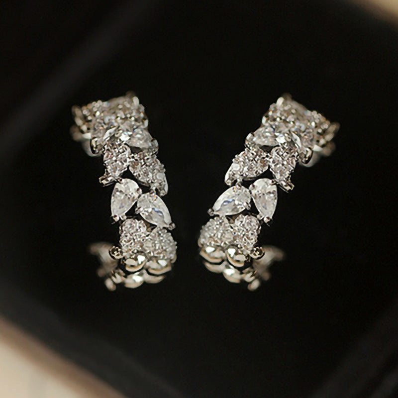 Boucles d’oreilles pour femmes alliant élégance - NovaShop NovaShop White Gold Color Bigbuy