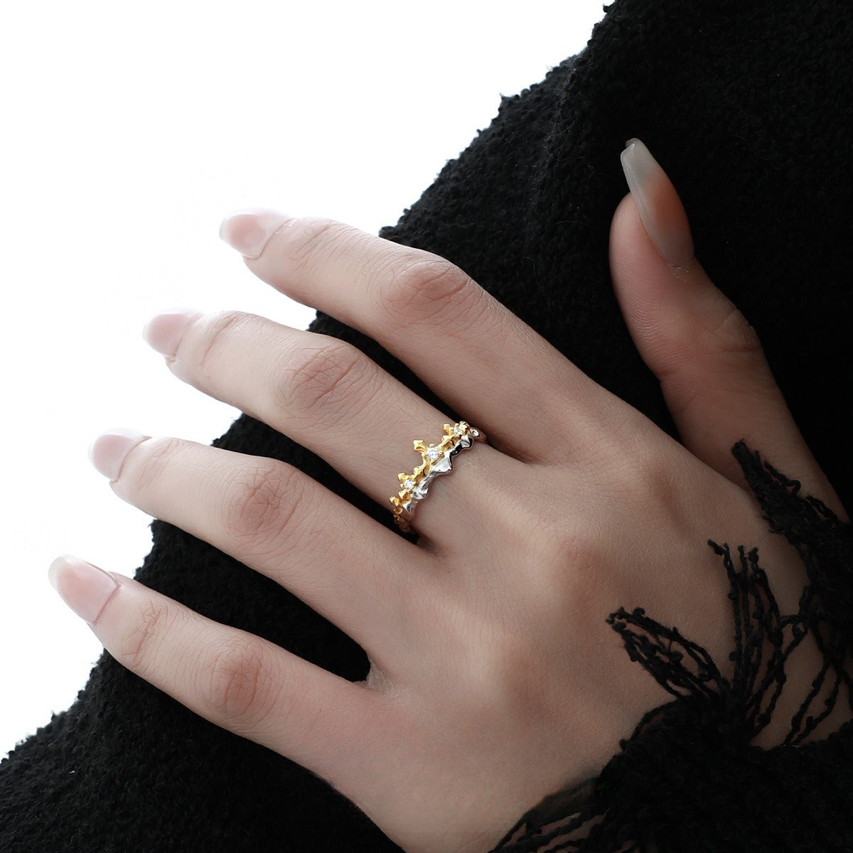 High Quality Couple Ring Knight Princess Minority