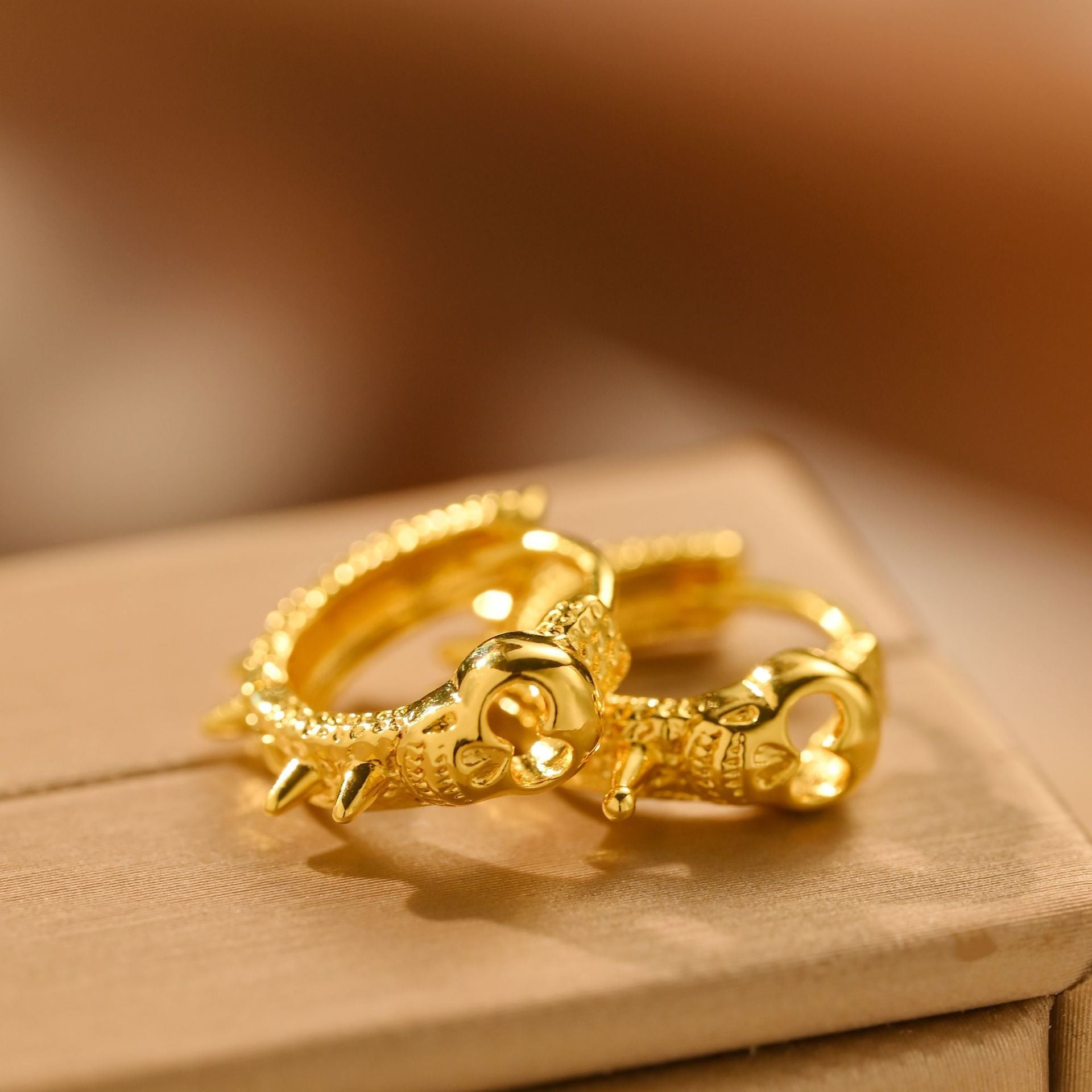Personalized earrings with an advanced design inspired by retro style