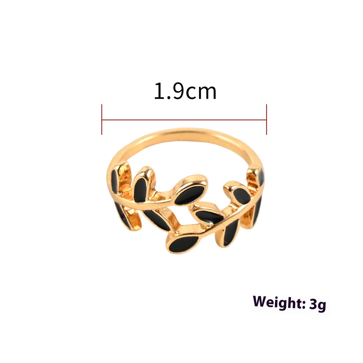 Elegant Geometric Leaf Ring for Women