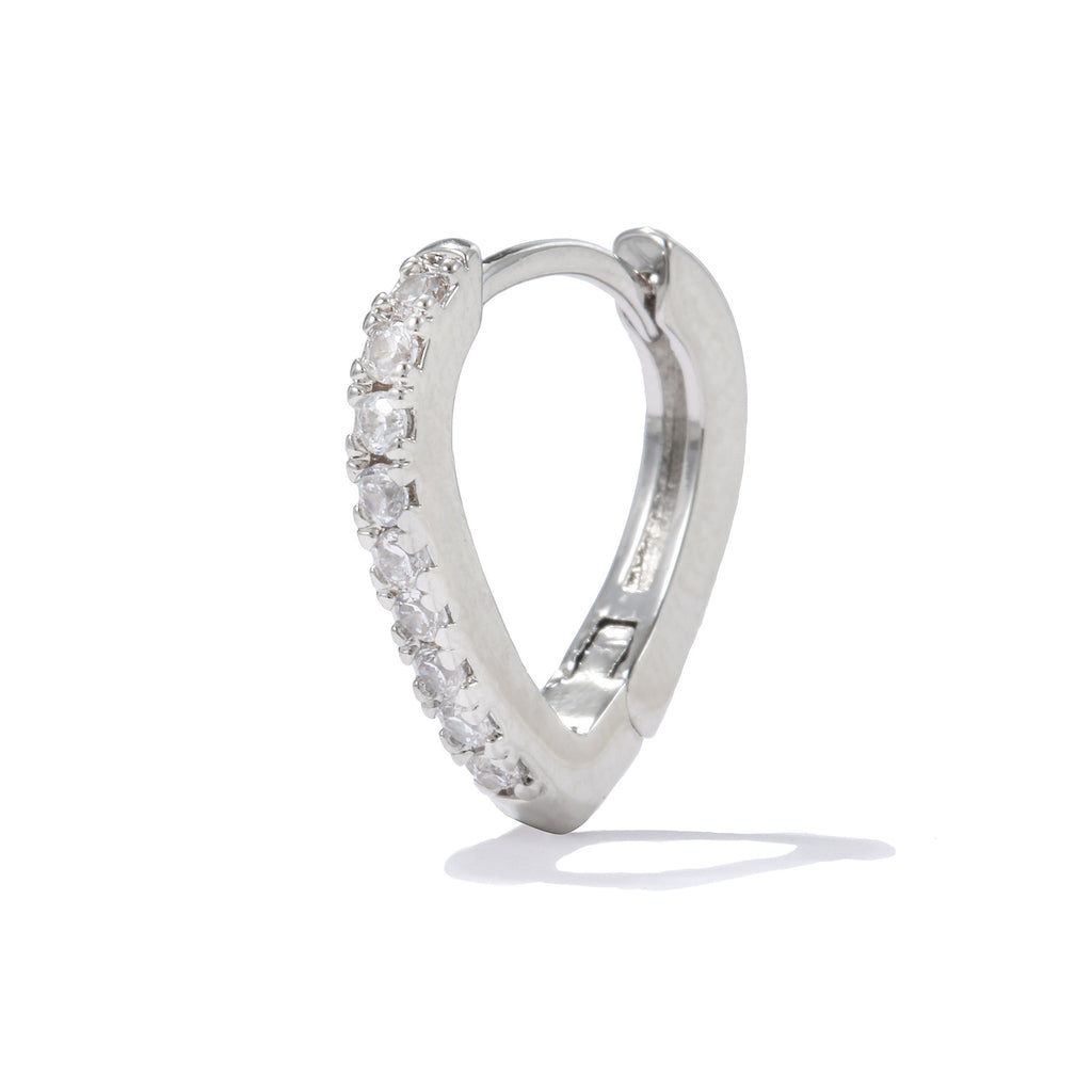 Simple Temperament Summer Cool Love Clip-on Earring