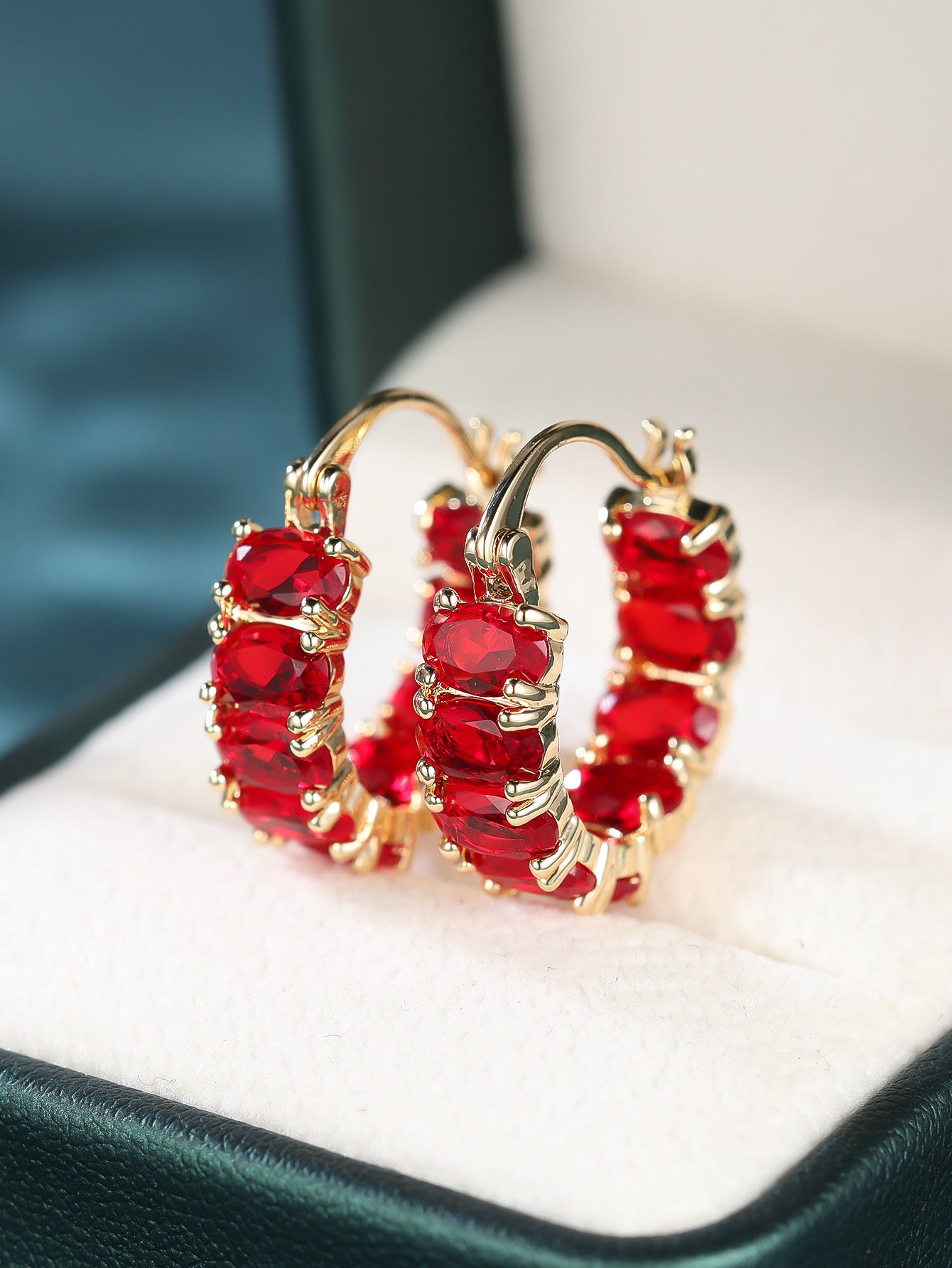 Elegant Oval Clip-on Earrings with Refined Design in Copper