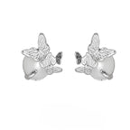 Boucles d’oreilles papillon style froid niche personnalité haut de gamme - NovaShop NovaShop White Gold Color / 925 Silver Bigbuy