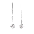 Boucles d’Oreilles Pendantes Femme à Aiguille en Argent Sterling - NovaShop NovaShop White Clay Ball 5mm Bigbuy
