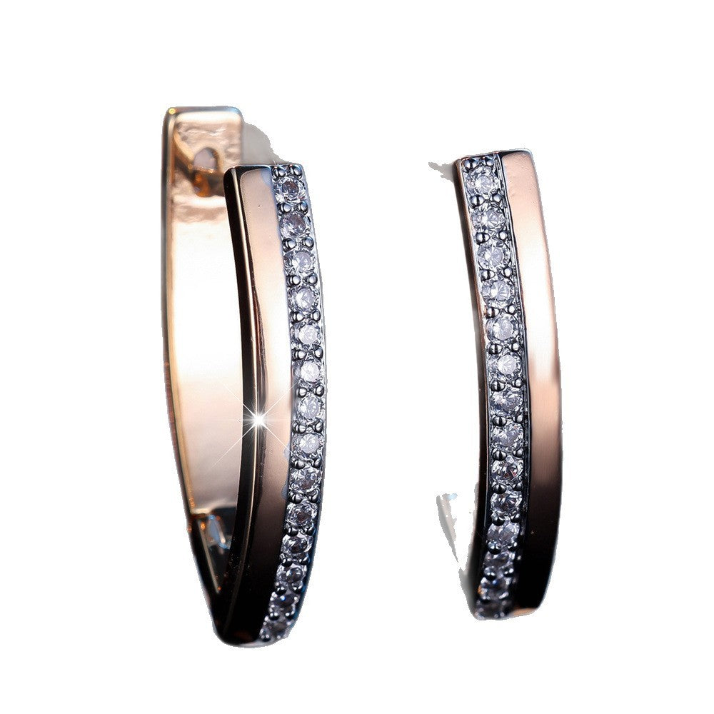 Women's V-shaped Earrings with Personalized Style