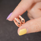 Boucles d’oreilles élégantes à clip micro-serties de zircon, combinant raffinement - NovaShop NovaShop White Gold Color Bigbuy
