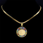 Collier Pendentif Médaille Saint Benoît en Acier Inoxydable - NovaShop NovaShop Silver / 50cm Bigbuy
