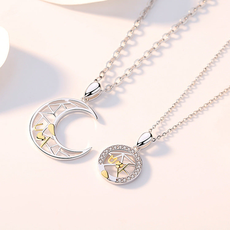 Collier Couple Soleil Lune Pour Hommes et Femmes Exprimez votre connexion - NovaShop NovaShop Male Bigbuy