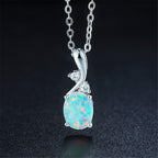 Collier pendentif opale goutte d'eau - NovaShop NovaShop White Bigbuy