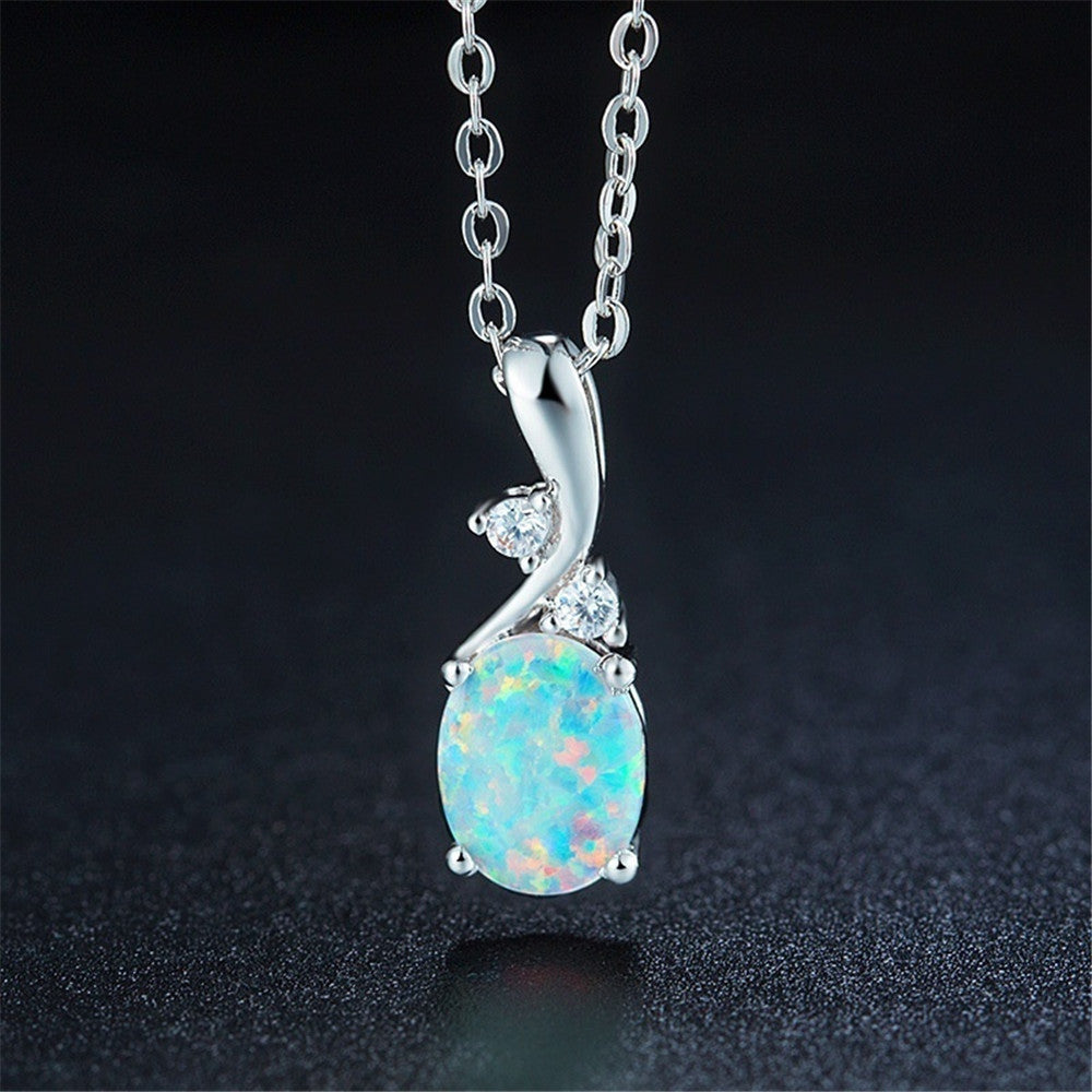 Collier pendentif opale goutte d'eau - NovaShop NovaShop White Bigbuy