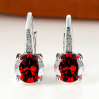 Boucles d’oreilles mode simples et élégantes, déclinées en plusieurs couleurs - NovaShop NovaShop Platinum Black Diamond Bigbuy