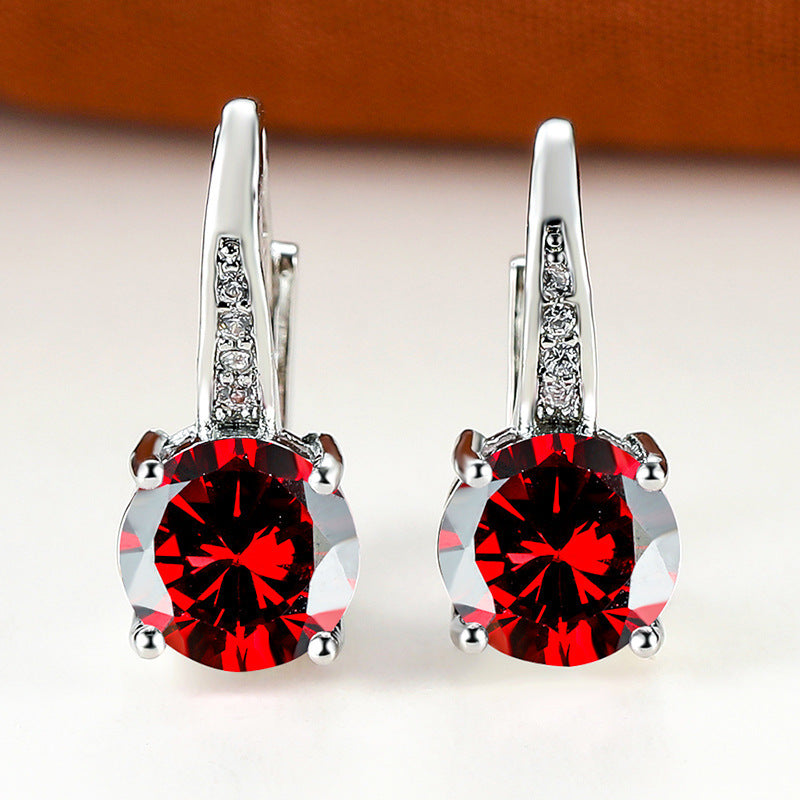 Boucles d’oreilles mode simples et élégantes, déclinées en plusieurs couleurs - NovaShop NovaShop Platinum Black Diamond Bigbuy