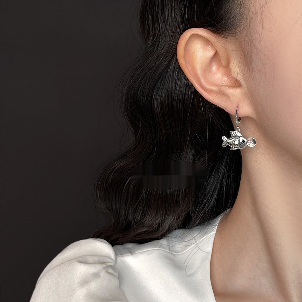 Bubble Fish Earrings with original design, sweet and trendy personalized style