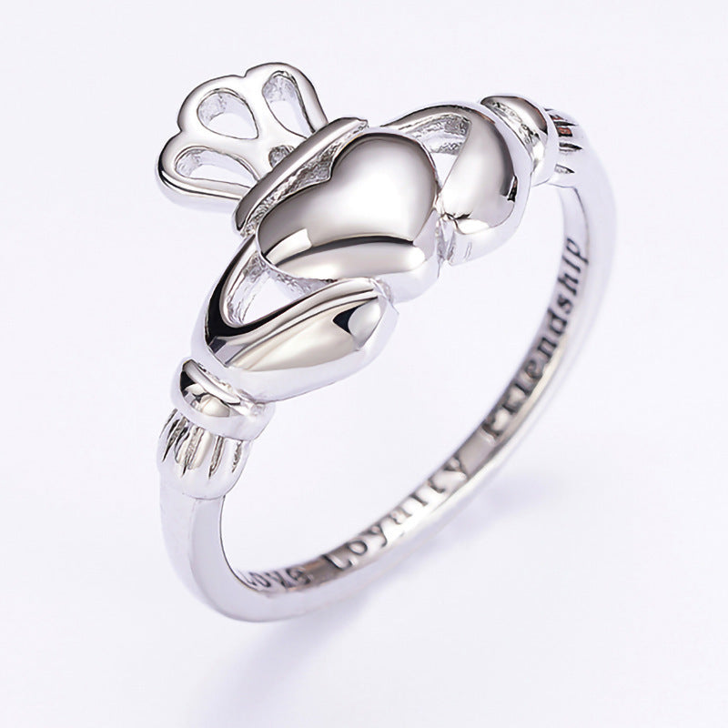 Creative versatile hollow heart ring, unique design blending elegance