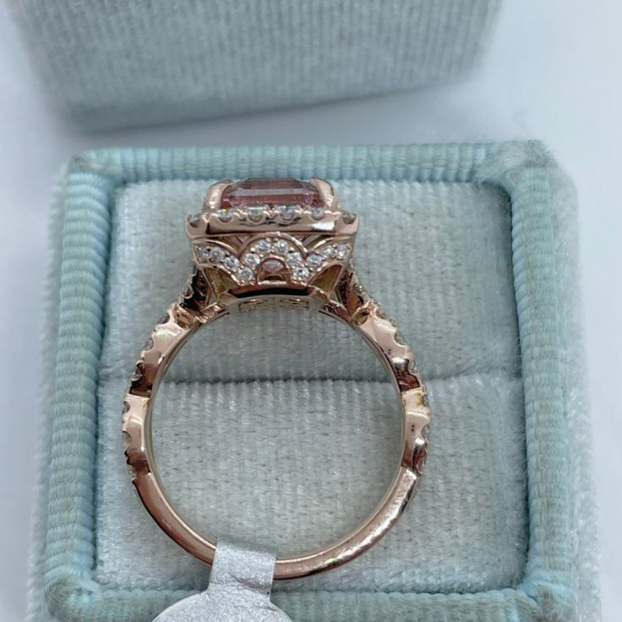 Unisex Versatile Rose Gold Alloy Ring