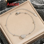 Simple and trendy titanium steel Love necklace for women