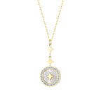 Collier Femme en Acier Titane avec Étoile à Six Branches et Diamant - NovaShop NovaShop Rose Gold / Other Bigbuy