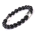 Bracelet Unisexe en Agate Indienne Œil de Tigre avec Motif Patte de Chien - NovaShop NovaShop Bright Bracelet Bigbuy