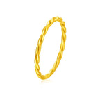 Bracelet Simple et Bague Femme en Laiton Doré, Style Tendance - NovaShop NovaShop Twist Ring / No 6 Bigbuy