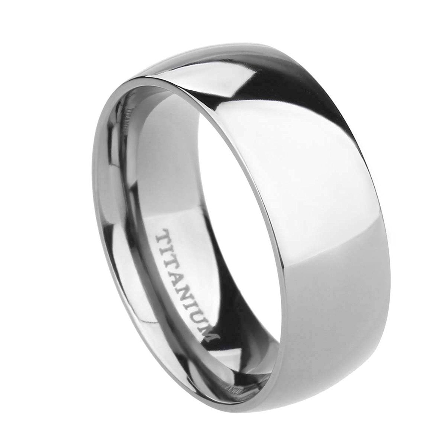 Trendy unisex ring in pure silver titanium