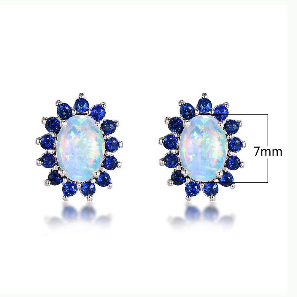 Oval Stud Earrings for Women – Modern Elegance