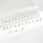 Boucles d’oreilles puces élégantes pour femmes avec lettres - NovaShop NovaShop Platinum A / 925 Silver Bigbuy