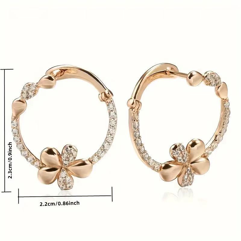 Personalized Round Earrings for Women Combining Simplicity