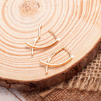 Boucles d’oreilles en forme de croix, allure luxueuse - NovaShop NovaShop Rose Gold Bigbuy